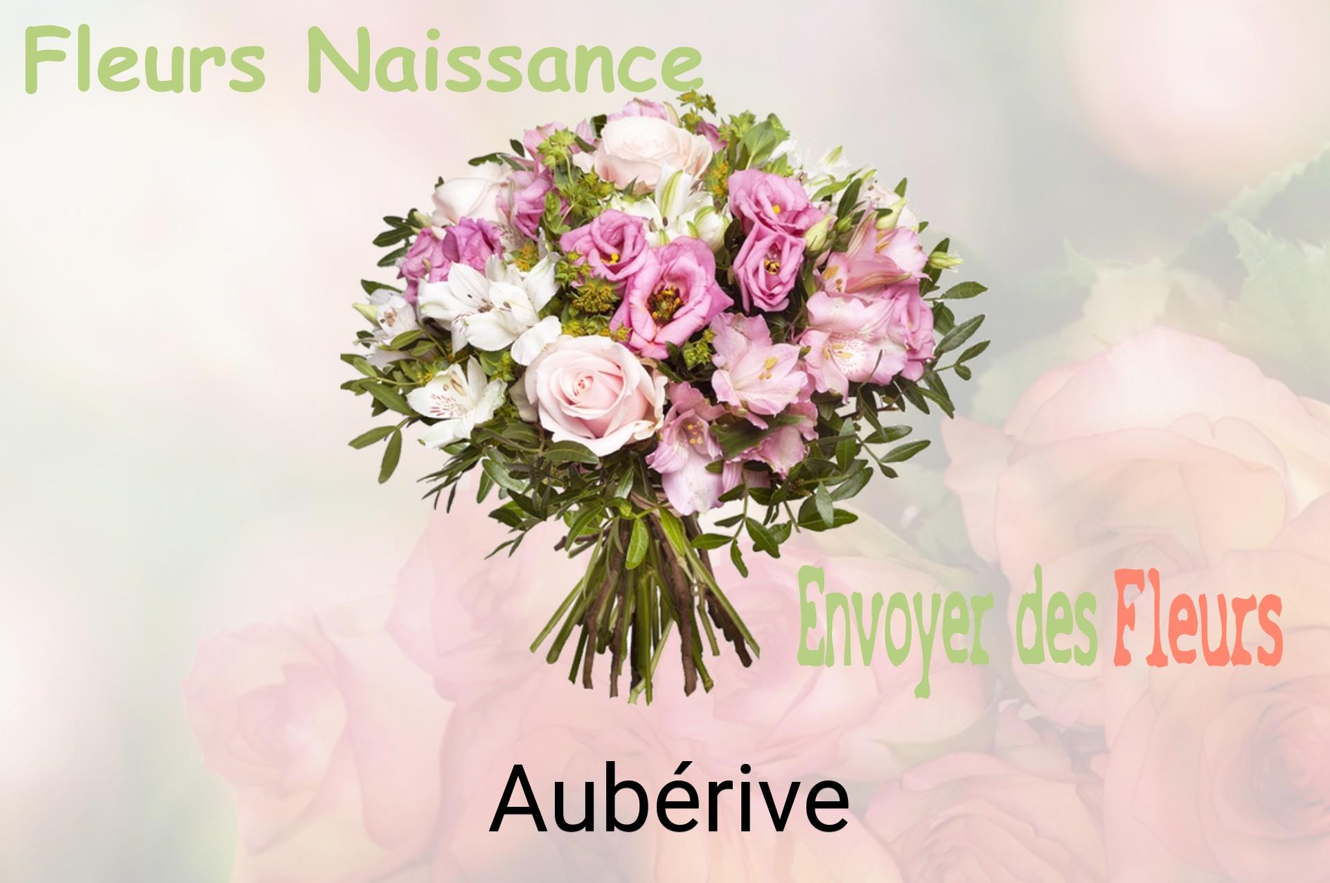 Bouquet de fleurs de naissance livré à Aubérive
